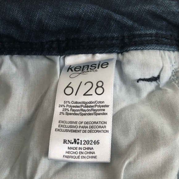 Kensie Jeans Blue Embroidered Skinny Jeans - Picture 7 of 10